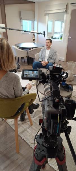 Corporate video shooting in South of France for Orange Business with our client Delasource