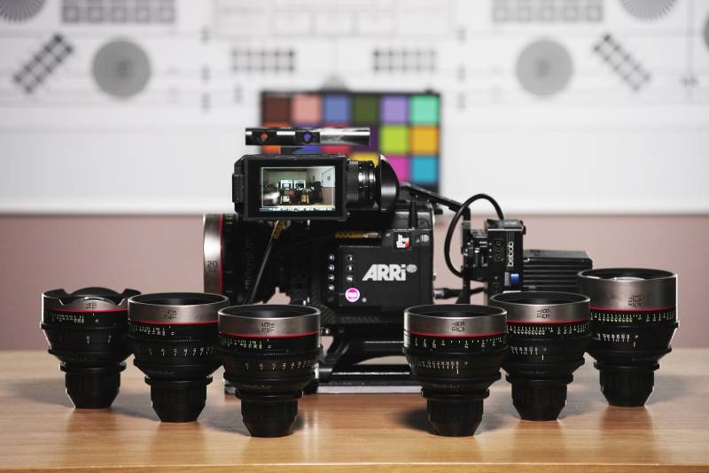 Canon V35 lenses for hire in Provence, for your audiovisaul projects