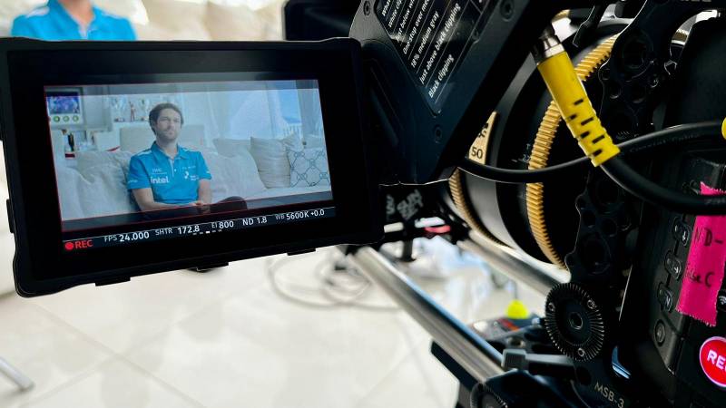 Our Arri Alexa Mini LF on set for a shooting in Monaco for Intel UK